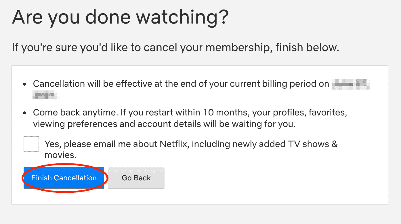 Comment arrêter la lecture d'un ecran sur Netflix ?